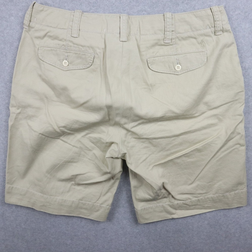 Polo Ralph Lauren Shorts Mens 36 Chino Flap Pocket Golf Casual Flat Front Beige - Picture 10 of 11